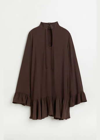 Темно-коричневое платье демисезон,темно-коричневый, H&M