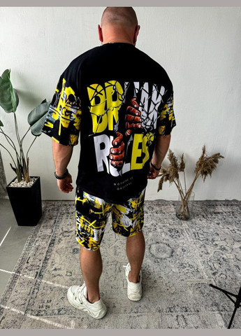 Комплект футболка шорты мужская оверсайз стиль мода тренд No Brand (370956251)