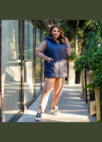 Жіночий жилетка з накладними кишенями оливкового кольору New Trend (304645846)