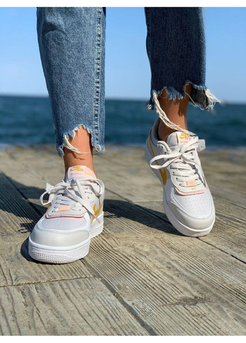 КРОСІВКИ ЖІНОЧІ NIKE AIR FORCE 1 SHADOW WHITE GREY ORANGE НАЙК АІР ФОРС 1 ПРЕМІУМ No Brand сірі демісезони (369389830)