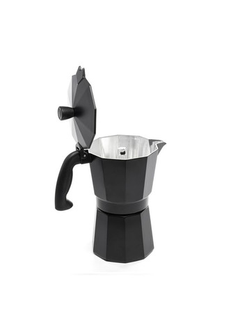 Кофеварка гейзерная 300 мл Black Moon 6 чашек черный алюминий Holmer Кофеварка гейзерная 300 мл Black Moon 6 чашек черный алюминий (315959395)