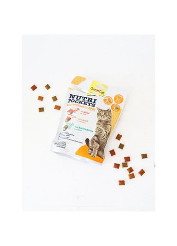 Вітамінні ласощі Nutri Pockets для котів, мультивітамін мікс, 150 г GimCat (349823750)