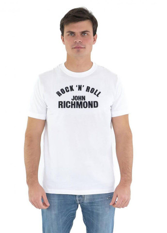 Белая футболка с коротким рукавом John Richmond