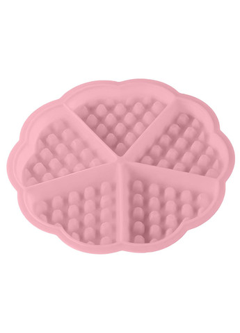 Силиконовая форма для выпечки вафель Сердце Розовый Kitchen Master (293940464)