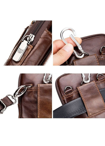 Чоловіча шкіряна сумка 11х18х5 см BULL (315874098)