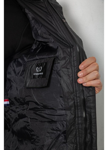 Черная демисезонная куртка мужская зимняя удлиненная,, 244rh76-10 Ager