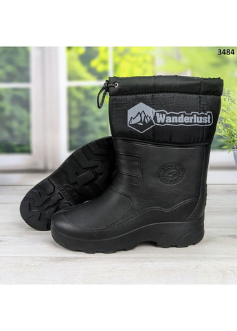 Чоботи чоловічі чорні піна рибальські плащівка хакі дубок Gipanis (366341479)