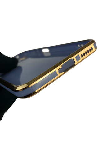 Чохол для Mi 11 Lite 5G NE з кільцем-підставкою із золотою окантовкою на сяомі мі 11 лайт не синій gs1 Xiaomi (366234172)