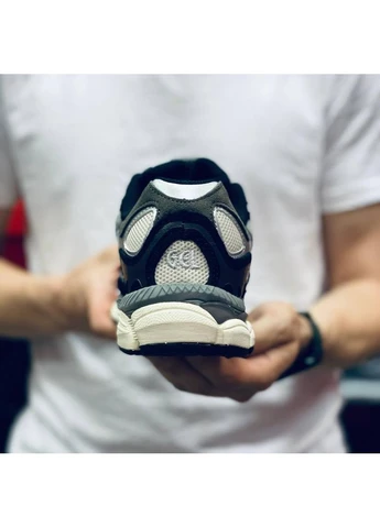 Белые летние кроссовки asics gel-1090 white black grey асикс гель 1090 No Brand