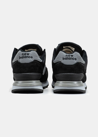 Чорні Зимовий кросівки зимові чоловічі New Balance 579 x Stone Island black fur | Нью Беланс 574 з хутром