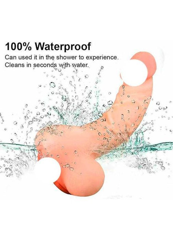 Насадка подовжуюча на пеніс реалістична силіконова 170 мм 40 мм чорна 2 в 1 No Brand (366887759)