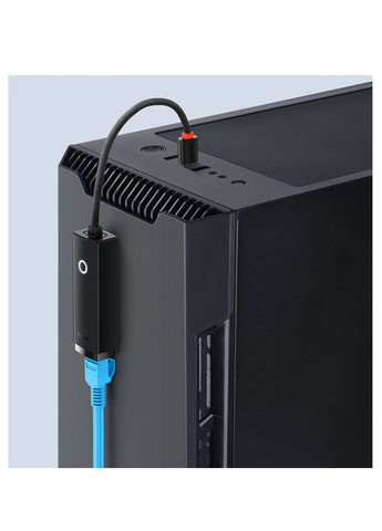 Внешняя сетевая карта / Сетевой адаптер Lite Type-C для RJ45 Ethernet 1000Mbps Черный (WKQX000301) Baseus (341325820)