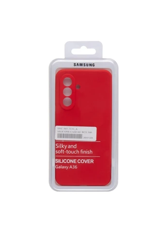 Чехол Liquid Silicone (AA) Full Camera для Samsung Galaxy A36 5G (A366) Цвет 14.Red No Brand Samsung Galaxy A36 5G (A366) (336149010)