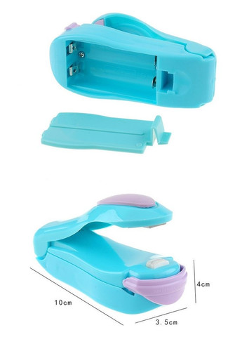 Портативний зварювач для пакетів з термічним нагрівом для продуктів Korea Type блактиний No Brand (348430962)