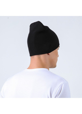 Шапка біні чоловіча віскоза чорна ЕЛІЗАР 584-402 LuckyLOOK 584-402М (362379345)