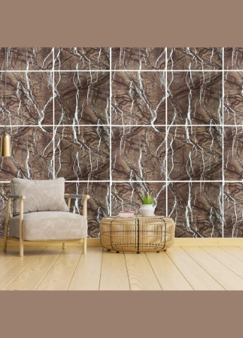 Декоративна ПВХ плита коричневий мармур 1,22х2,44мх3мм SW-00001401 Sticker Wall (304060711)