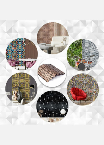 Самоклеющаяся алюминиевая плитка золотые соты 300х300х3мм SW-00001924 Sticker Wall (298284495)