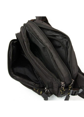 Чоловіча сумка на пояс 63737 black Lanpad (293765204)