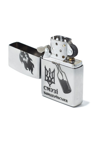 Комплект Зажигалка 205 BS Бандеровское Смузи+Бензин+Кремни в подарок Zippo (316617840)