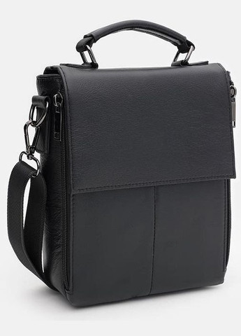 Сумка планшет через плечо мужская из натуральной кожи маленькая для документов и для телефона Черный 35865 Ricco Grande (337466355)