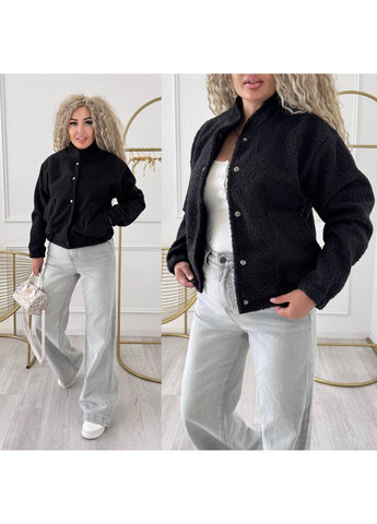 Бомбер жіночий кашеміровий Style Point бейсбольний на кнопках (360641019)