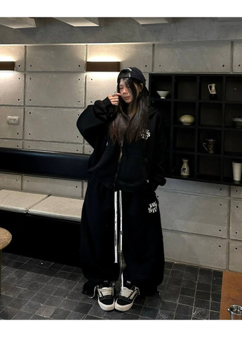 Женский спортивный костюм оверсайз на флисе MonCher (362501246)