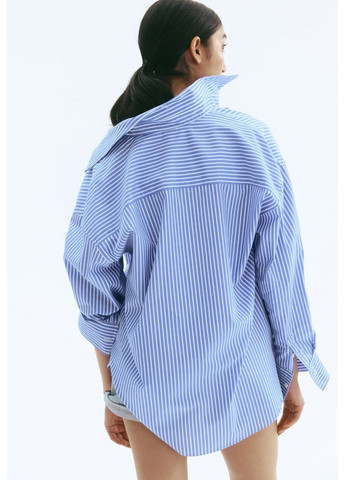 Жіноча сорочка оверсайз Н&М (58485) XS Синя H&M (355797462)