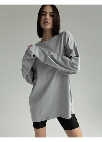 Унісекс лонгслів оверсайз котон (0012700BEL3XL) Casual Trend №127 - (361029274)