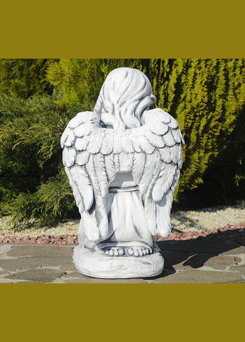 Садова фігура Ангел, що молиться на колінах 54x24x33 см (ССП12092 ) Гранд Презент (284419182)
