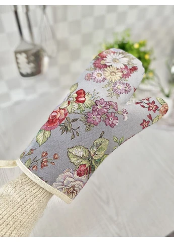 Рукавиця кухонна гобеленова EDEN1175GR, 17x30, Повсякденний, Без люрексу, 75% поліестер, 22% бавовна, 3% акрил, Гобелен LiMaSo (390492633)