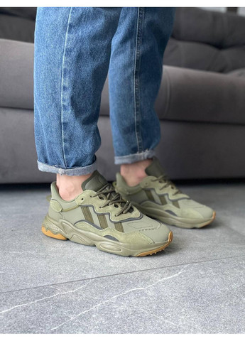 Серые демисезонные кроссовки мужские adidas ozweego adiprene pride metal grey адидас озвиго No Brand