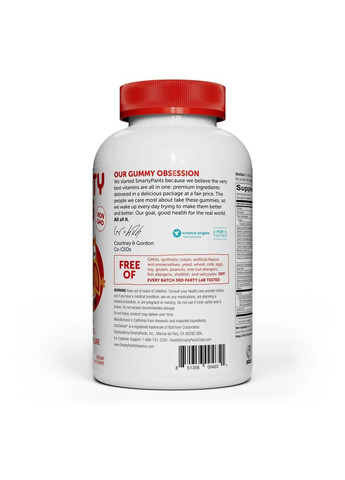 Витамины Kids Formula Multivitamin Omega 3 + D3 + Холин 180 жевательных конфет SmartyPants (341732456)