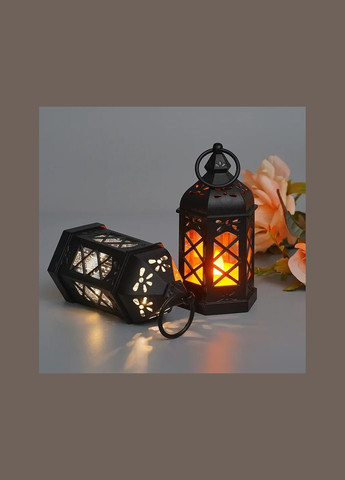 Декоративный LED фонарь в винтажном стиле с имитацией пламени No Brand (346440167)