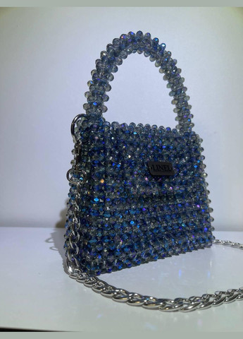 Сумка женская синяя из бусин ручная работа Linel 012 Felicita (336377564)