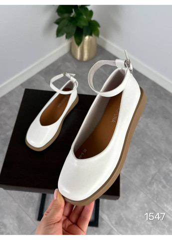 No Brand Стильные женские туфли белый з искусственная кожа, — всесезон (348782747)