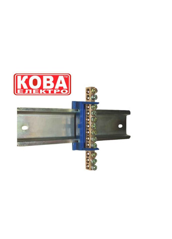 Шина нульова 12 отворів на Din-рейку КОВА-ЕЛЕКТРО (364683045)