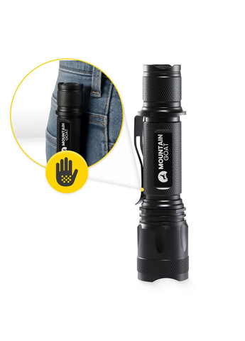 Фонарь ручной LED 800 lm аккумуляторный, 5 режимов Black () Mountain Goat P-5907739318329 (355801848)