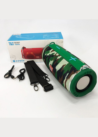 Портативна колонка TG642 з RGB підсвічуванням та ремінцем, колонка для вечірки. Колір: камуфляж No Brand (359474493)