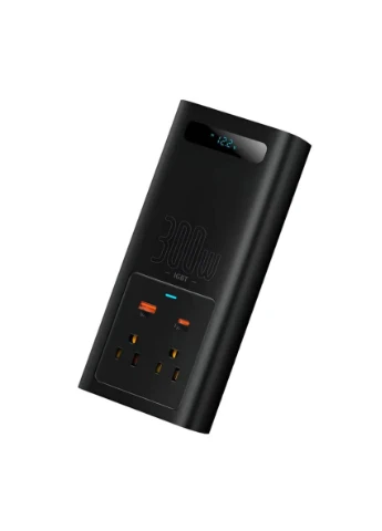 Автомобільний інвертор IGBT Power Inverter 300W (110V US/JP ) Black Baseus (361241400)