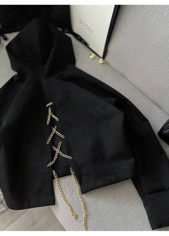 Стильна кофта з ланцюжком із замшу на дайвінгу – Розмірна сітка в описі Vione (367074672)