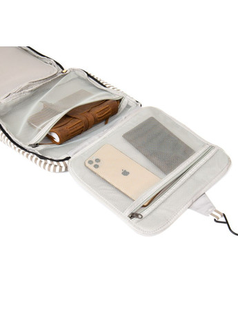 Сумка через плечо женская органайзер для путешествий текстильная 20650 Белая Vintage (302008218)