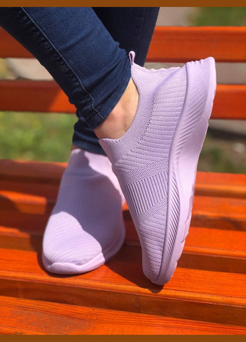 Жіночі легкі кросівки (1326) No Brand фіолетові літо (330245792)