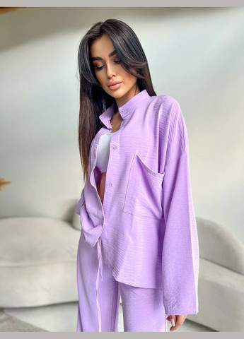 Женский костюм-двойка цвет фиолетовый р.42/44 454369 New Trend (290111568)