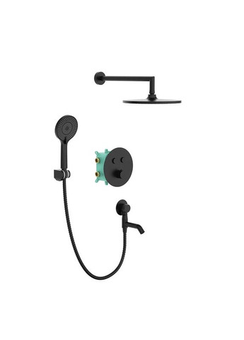 Встраиваемая душевая система с термостатом KB-67012-05 (Цвет черный) (KR4729) KOER (321205333)