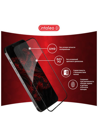 Скло захисне (m468782) Intaleo Full Glue ESD Apple iPhone 13 Pro Max Black (367071735)