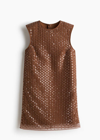 Коричнева сукня H&M однотонна