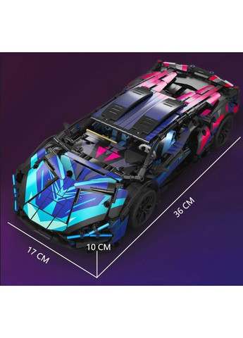 Детский игрушечный автоконструктор Ламборгини, Гоночный суперкар автомобиль Cyberpunk LAM, спотивная машина Lamborghini Lego (366664822)