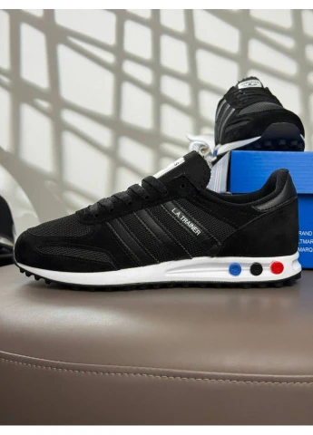 Чорно-білі кросівки black No Brand LA Trainer
