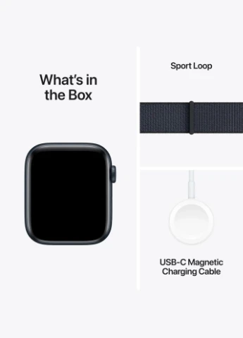 Смарт-годинник GPS 44mm Midnight Aluminium Case w. Ink Sport Loop (MXEP3) Apple Watch SE 2 (330031572)
