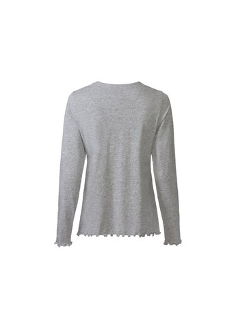 Сіра піжама (лонгслів і штани) для жінки lenzing 365111 сірий Esmara